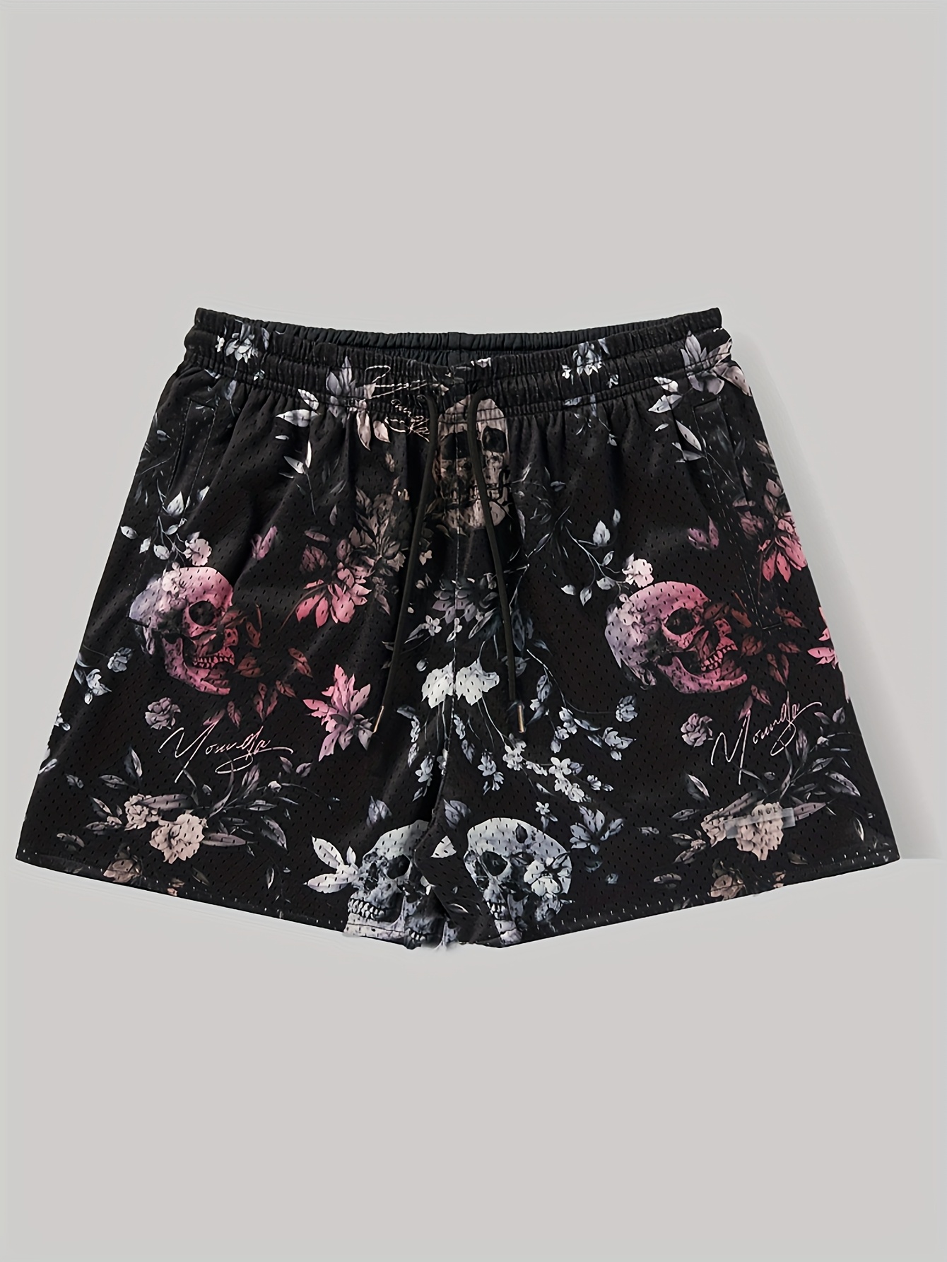 Running Gear Design - Summer Breathable Basketball Shorts Skull Flame