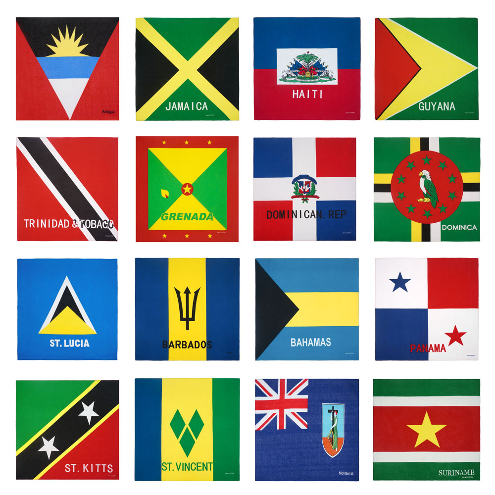 Running Gear Design - Caribbean National Flag Design Bandana 100%