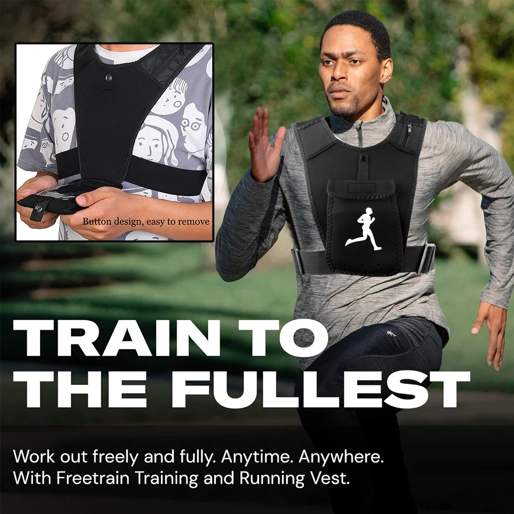 Adjustable Running Vest Phone  - Running Gear Sale ulasan dan harga