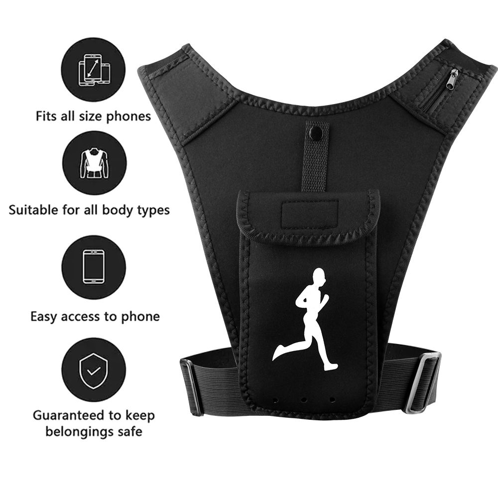 Adjustable Running Vest Phone  - Running Gear Sale ulasan dan harga