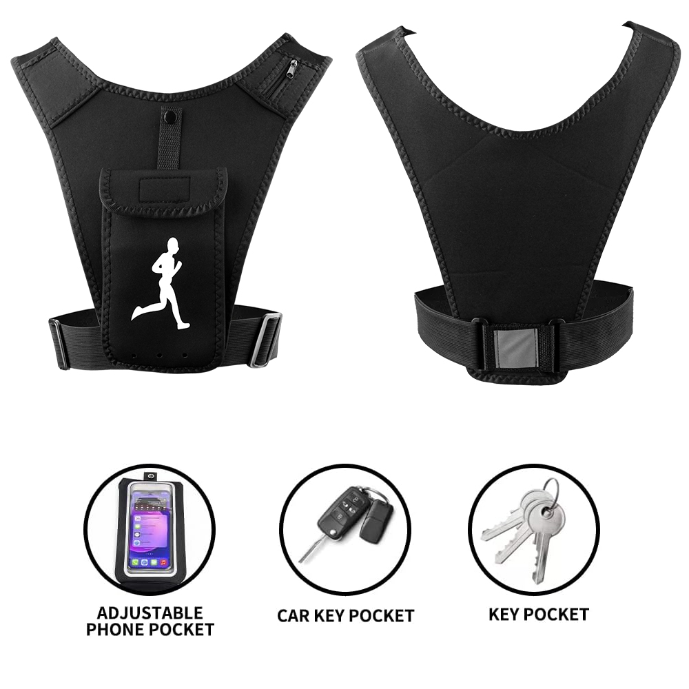 Adjustable Running Vest Phone  - Running Gear Sale ulasan dan harga