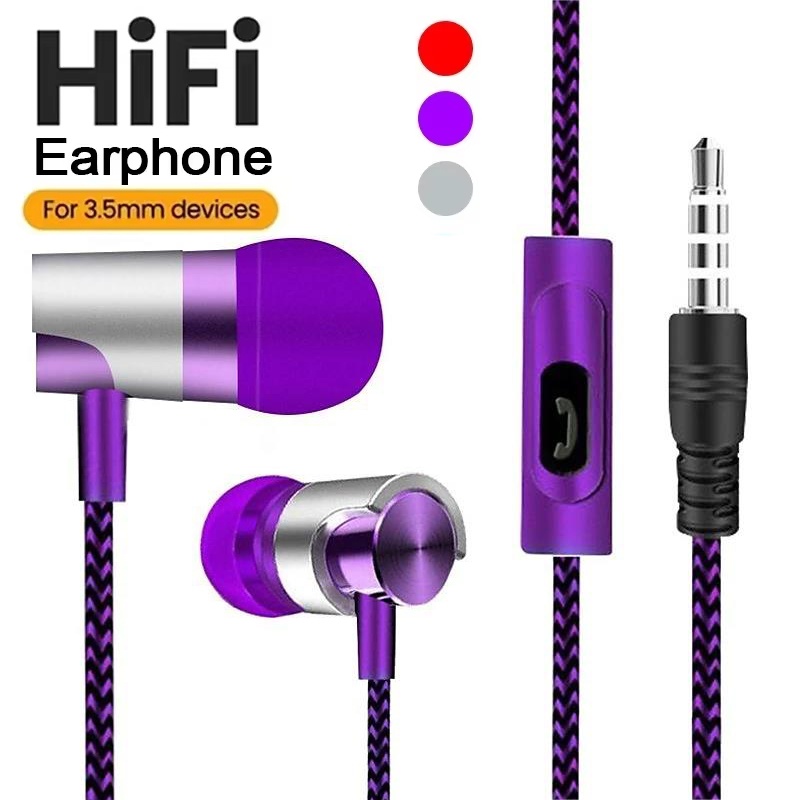 Wired Earphones In-Ear Headset - Running Gear Design ulasan dan harga