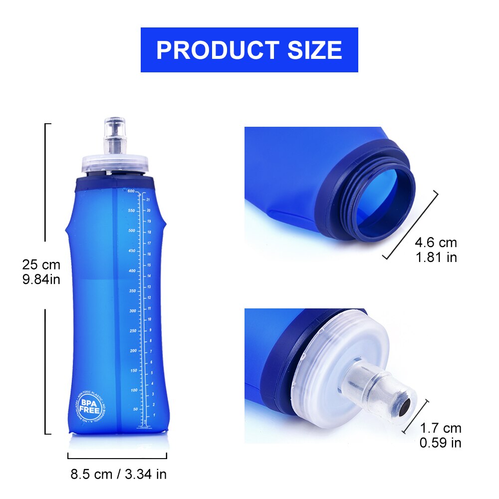 Widesea Camping 600ml Soft Wat - Running Gear Water ulasan dan harga