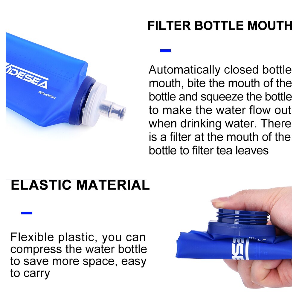 Widesea Camping 600ml Soft Wat - Running Gear Water ulasan dan harga