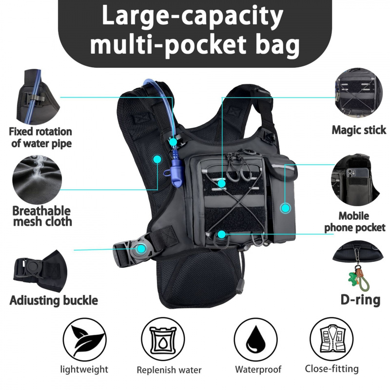 2026 New Tactical Vest Chest B - Running Gear Sale ulasan dan harga