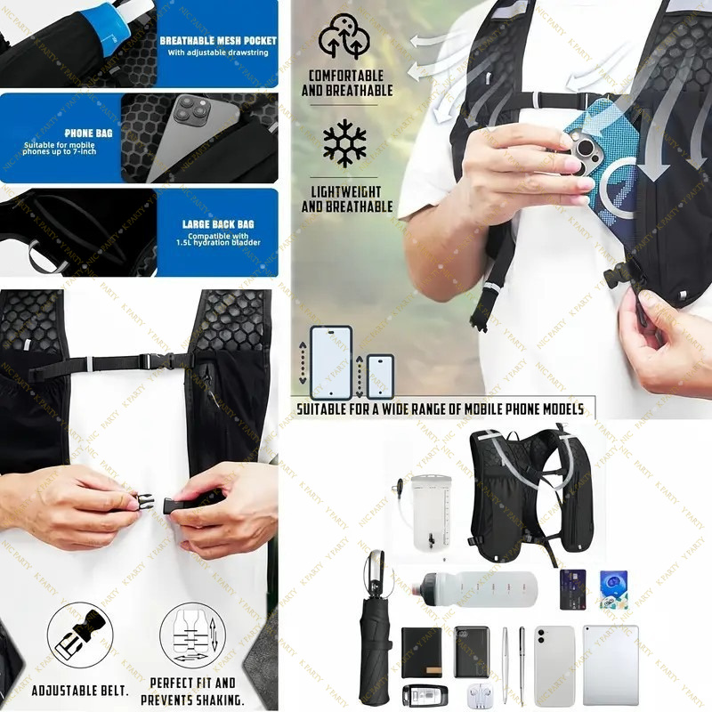 Marathon Trail Running Vest Li - Running Gear Water ulasan dan harga